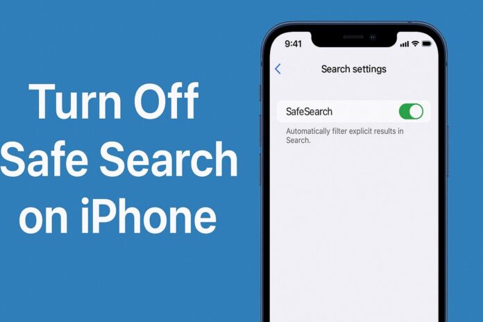 safe search iPhone